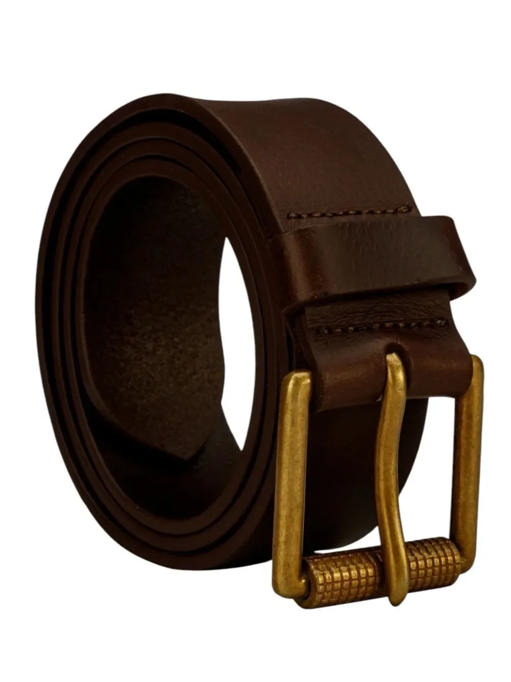 Finelaer Brown Genuine Leather Classic Men’s Belt Size 36”-38”